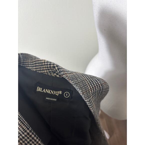 Blank NYC Houndstooth Black and White Jacket Sz S - Picture 4 of 4